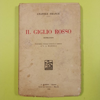 IL GIGLIO ROSSO FRANCE BARION 1930