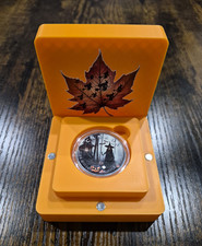 Halloween 2022 "Witch Forest" Maple Leaf 1 oz .9999 Colourised Silver Coin