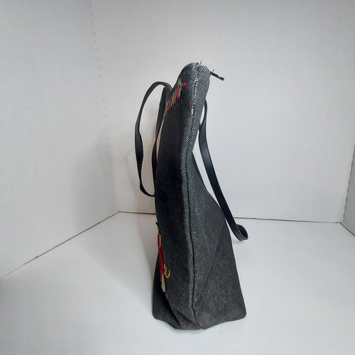 Cappelli Straworld Shoulder Bag, Purse, Apple Pattern, Denim, Teacher - Picture 10 of 13