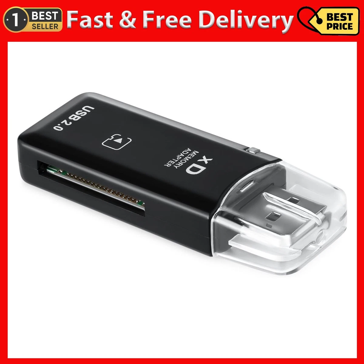 USB-C XD Picture Card Reader, 5Gbps 6-in-1 High Speed Memory Card Reader for TF/SD