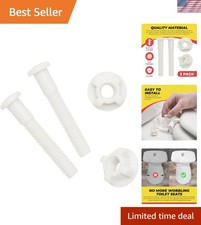 Hex Head Plastic Toilet Bolt Set - Corrosion-Resistant Nuts for Modern Bathrooms
