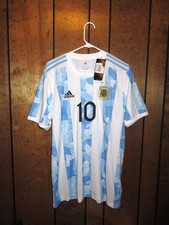 Authentic Copa America Adidas 2021 Argentina Lionel Messi Home Jersey L