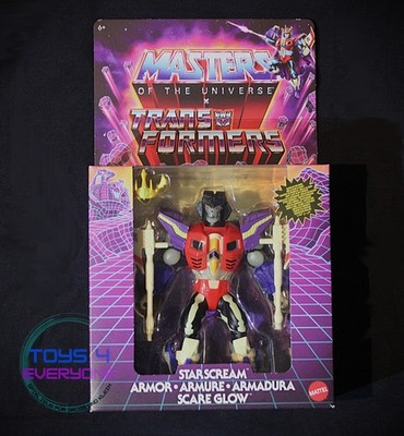 Masters of the Universe x Transformers Starscream Armor Scare Glow (EU Card) OVP