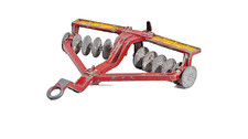 Dinky Toys No. 322 Disc Harrow Red Yellow Farm Implement Tractor Diecast Unboxed