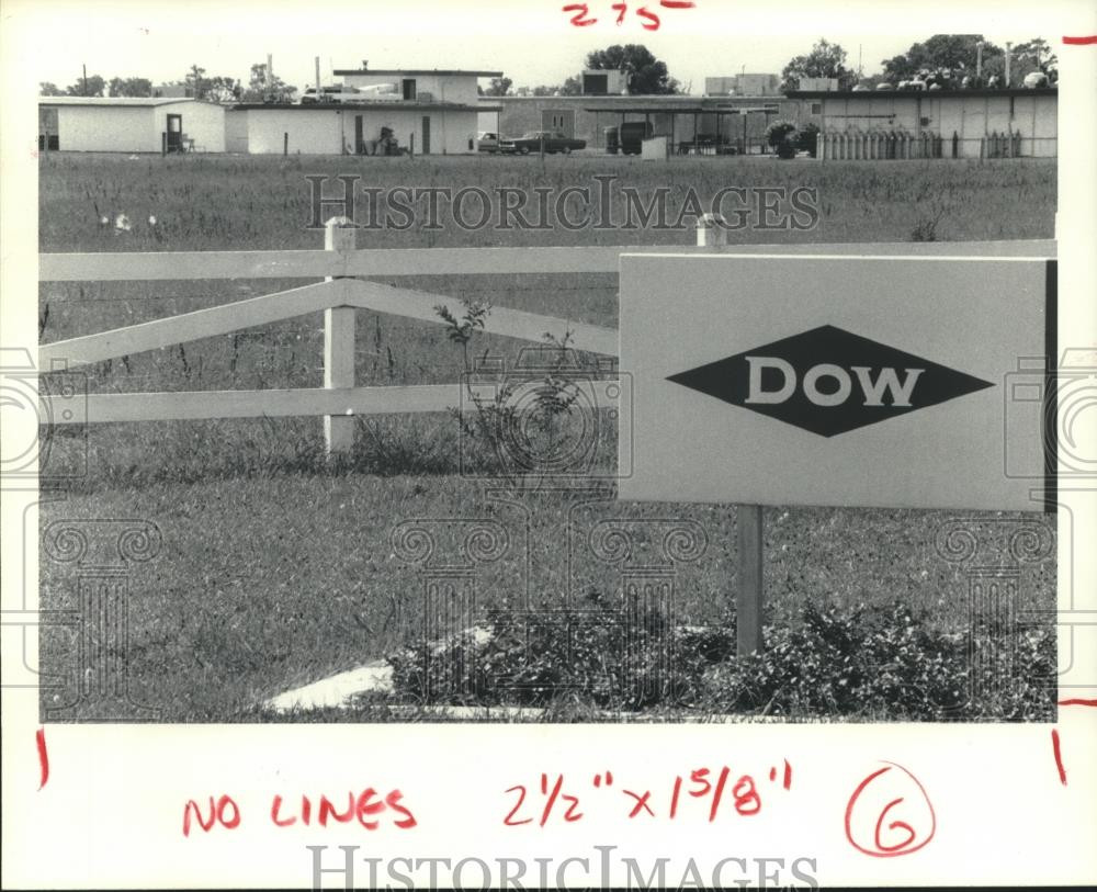 1980 Press Photo Street view at Dow in Lake Jackson, Texas - hca39061