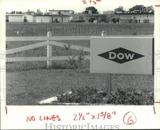 1980 Press Photo Street view at Dow in Lake Jackson, Texas - hca39061
