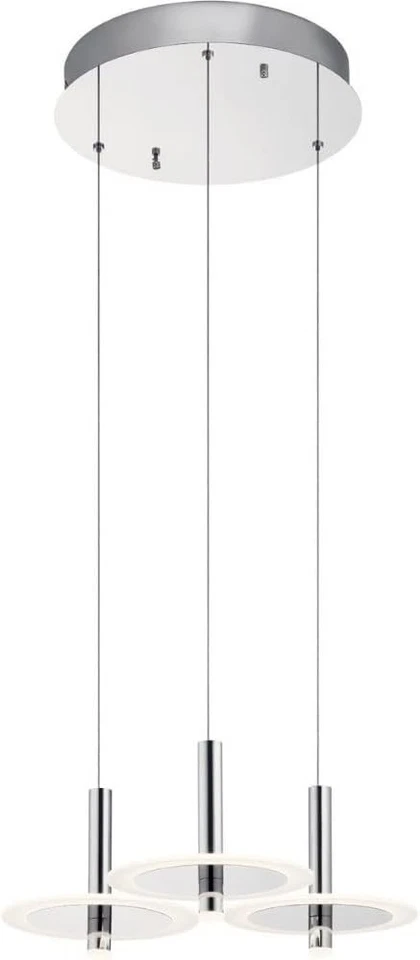 Kichler / Elan 84140 - Korfu 3 лампы 23 дюйма широкая светодиодная подвеска мульти лампа подвеска - Изображение 2 из 3