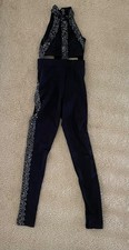 Revolution Dancewear Tenth House Black Sequence Jazz Solo Costume LC  TH22075