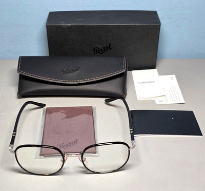 Persol Transitions 8 Green 1125GJ Silver/Black Frame Green Lenses 52-20-145