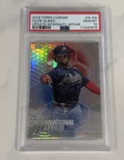 2018 Topps Chrome Update International Affair Ozzie Albies RC Gem Mint PSA 10