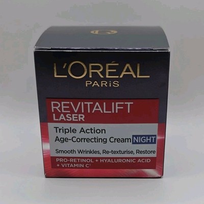 L'Oréal Paris Revitalift Laser Night Cream Pro-Retinol Hyaluronic Acid Vitamin C