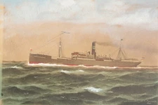 Enhanced Engraving Professor Woermann N. Poetzsch 1905 Boat (57990)