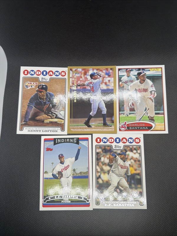 💰 CLEVELAND INDIANS 5 Card Lot #20 | Inserts | Great Value Team Lot