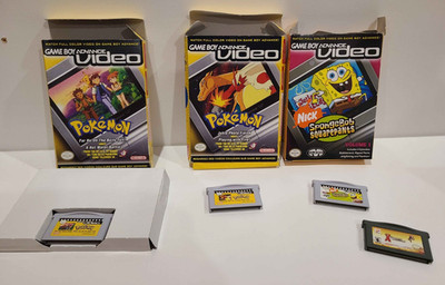 GBA Video Lot 3 Pokémon Ho-Oh + Johto Photo Finish + SpongeBob + BONUS X-Games