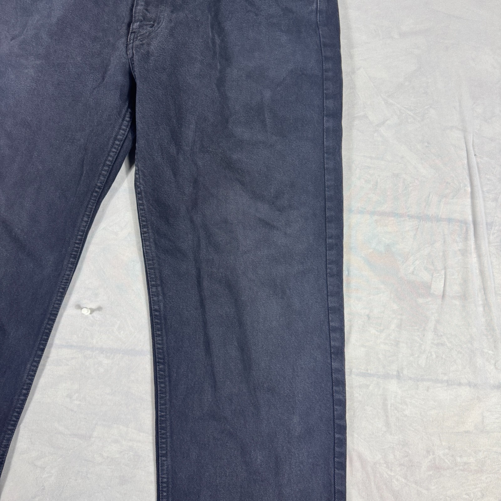 Valentino Men's Straight Jeans Black Denim Dark Wash Zip Fly 5-Pocket Size 36