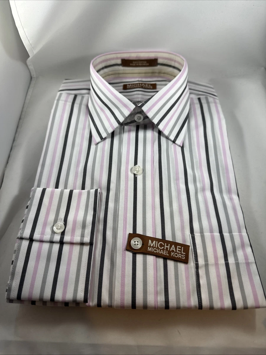 slim fit dress slacks Michael Kors | Michael Kors Light Blue Solid Dobby Modern Shirt - MENSWEARR