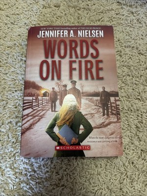 Words on Fire by Jennifer A. Nielsen (2022, Trade Paperback)