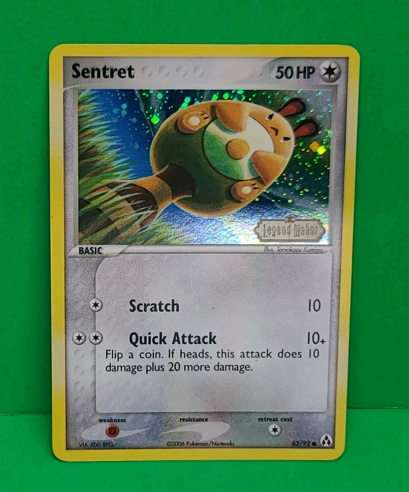 Pokemon TCG 2006 EX Legend Maker Reverse Holo Stamped Sentret 62/92 Near Mint