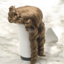 IMSCO Doll Wig Brunette Ringlets Size 12 Old Fashioned Bangs