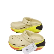 New Crocs Mega Bubble Crush Clog 210061-0HX Vietnan Unisex Sz 7W: 5M Ivory