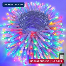 100ft Christmas Lights Outdoor Waterproof, 300 LED String Lights for Bedroom Cle