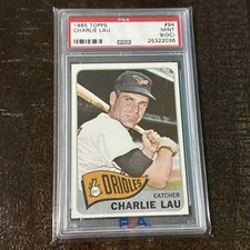 1965 Topps Baseball Charlie Lau #94 PSA 9 oc BALTIMORE ORIOLES MINT