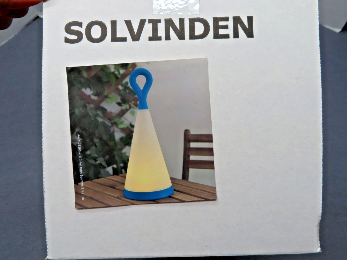 IKEA SOLVINDEN LED Solar-Powered Outdoor Table Lamp NEW 404.220.98
