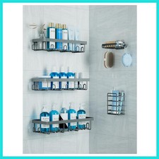Shower Caddy 5 Pack, Adhesive Shower Organizer Bathroom Shelves,Rustproof Bat...