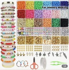 Jewelry Making Kit with Beads, Charms, Tools for Bracelets Necklaces
