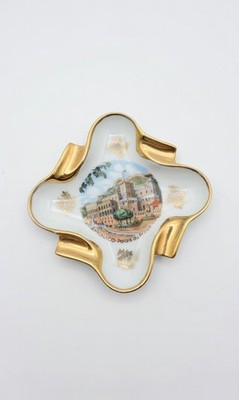 Vintage Porcelaines D Art Monaco Monte Carlo Porzellan Aschenbecher Palais du Prince