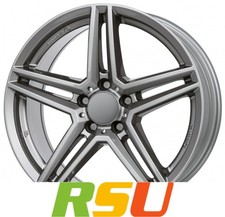 Rial M10 metal-grey 8x18" ET38 LK5 112 ML 66.5 Alufelgen 18 Zoll