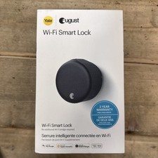 New August Yale Matte Black Wi-Fi Smart Lock Deadbolt 4th Gen ASL-05 New August Yale Matte Black Wi-Fi Smart Lock Deadbolt 4th Gen ASL-05