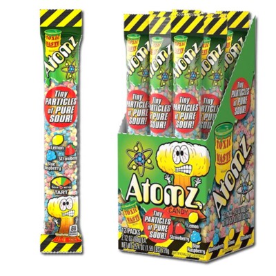 Toxic Waste Atomz Candy 2oz   Mega Sour 12 Pack!