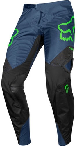 Pantaloni motocross Monster Fox 360 Pro circuit pant Verde nero blu | eBay