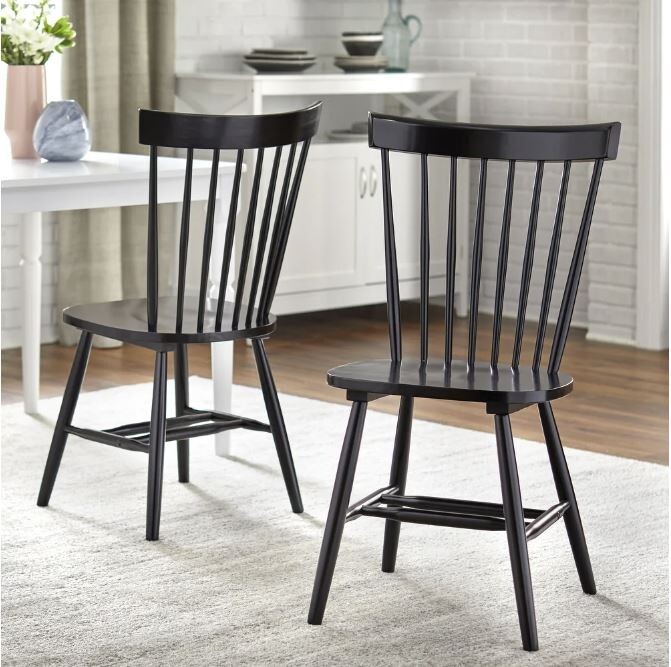 Simple Living Solid Wood Slat Back Kitchen Farmhouse Dining 