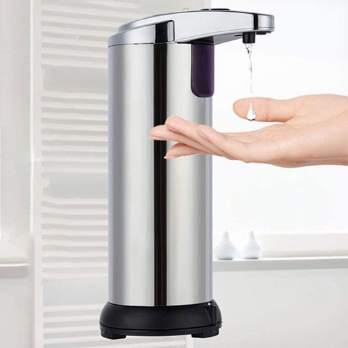 250ml Stainless Auto Handsfree Sensor Touchless Soap Dispenser Kitchen Bathroom - Picture 14 of 15
