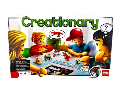 Lego Creationary Family Board Game 3844 Creative Play Pictionary 100%  Complete 673419131223|