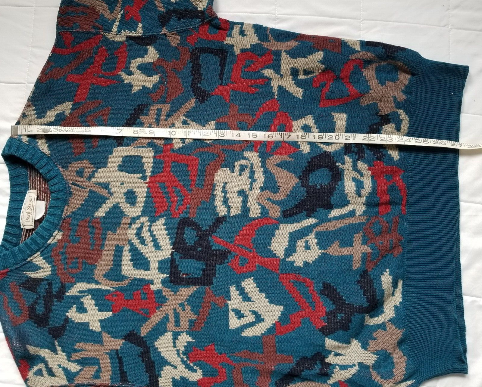 Paul Stuart Pattern Sweater - Pre Owned - Retro P… - image 9