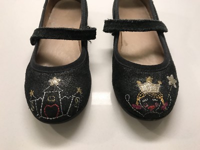 GARVALIN Girl Leather Summer Flat Princess Shoes 30 Made in