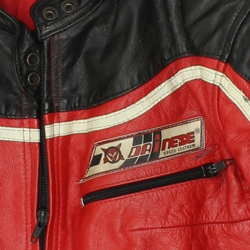 Dainese Womens Motorcycle Jacket | Vintage Leather Red Motorbike Clothing Biker - Picture 3 of 4