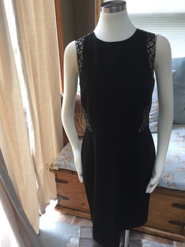 Gold Leopard Panel Sheath Dress 