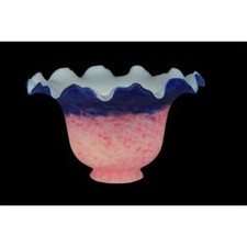 Meyda Lighting 7W Fluted Bell Pink And Blue S...