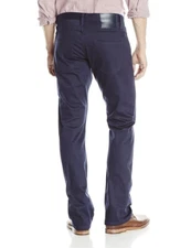 The Unbranded Brand UB308 Men's Straight Selvedge Chino Pants Jeans Navy NEW 33