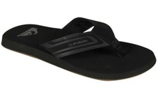 Quiksilver Monkey Wrench Core Sandal - Black / Black Men’s 13 NWT