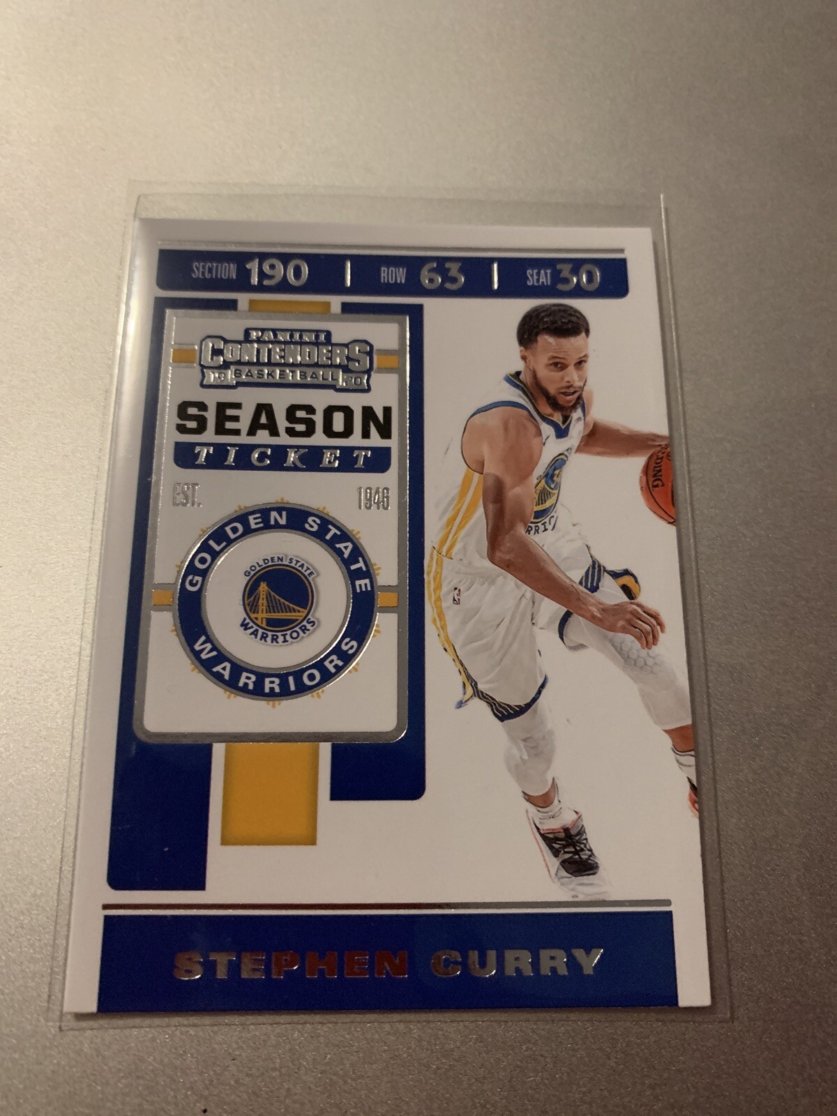 2019-20 Panini Contenders - Season Ticket Stephen Curry #92