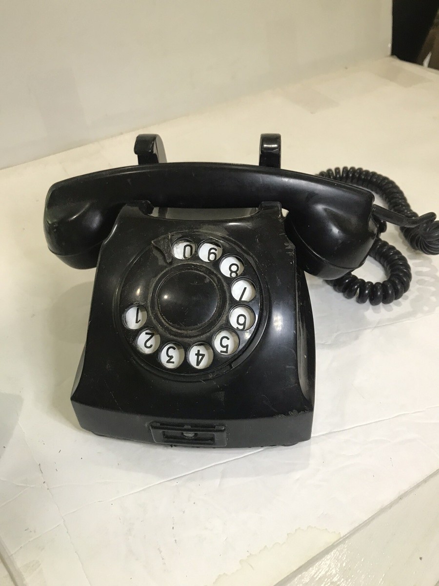 VTG BLK Telegrafverket rotary wall phone 11AB 12-4 un-tested | eBay