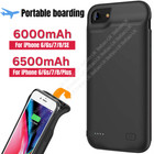 6500mAH Smart Battery Charger Case Power Bank Cover For iPhone 6 6s 7 8 Plus SE