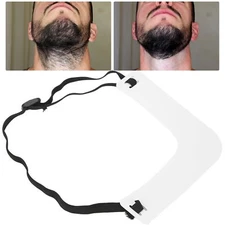 Men Beard Shaper Plastic Mustache Neckline Trimming Guide Shaper Beard Shaping