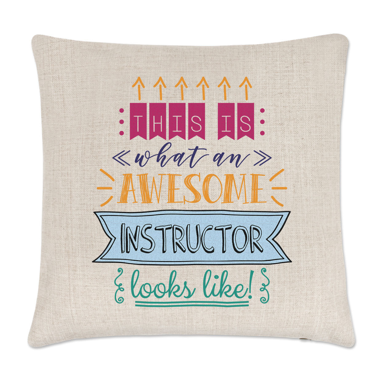 This Is What An Awesome Instructor Looks Like Cushion Cover Pillow - Funny
