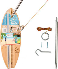 Hook and Ring Toss Game - Deluxe Edition Pole Included, Outdoor or Indoor